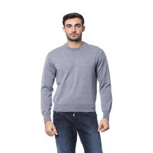 Billionaire Italian Couture Gray Merino Wool Men's Sweater